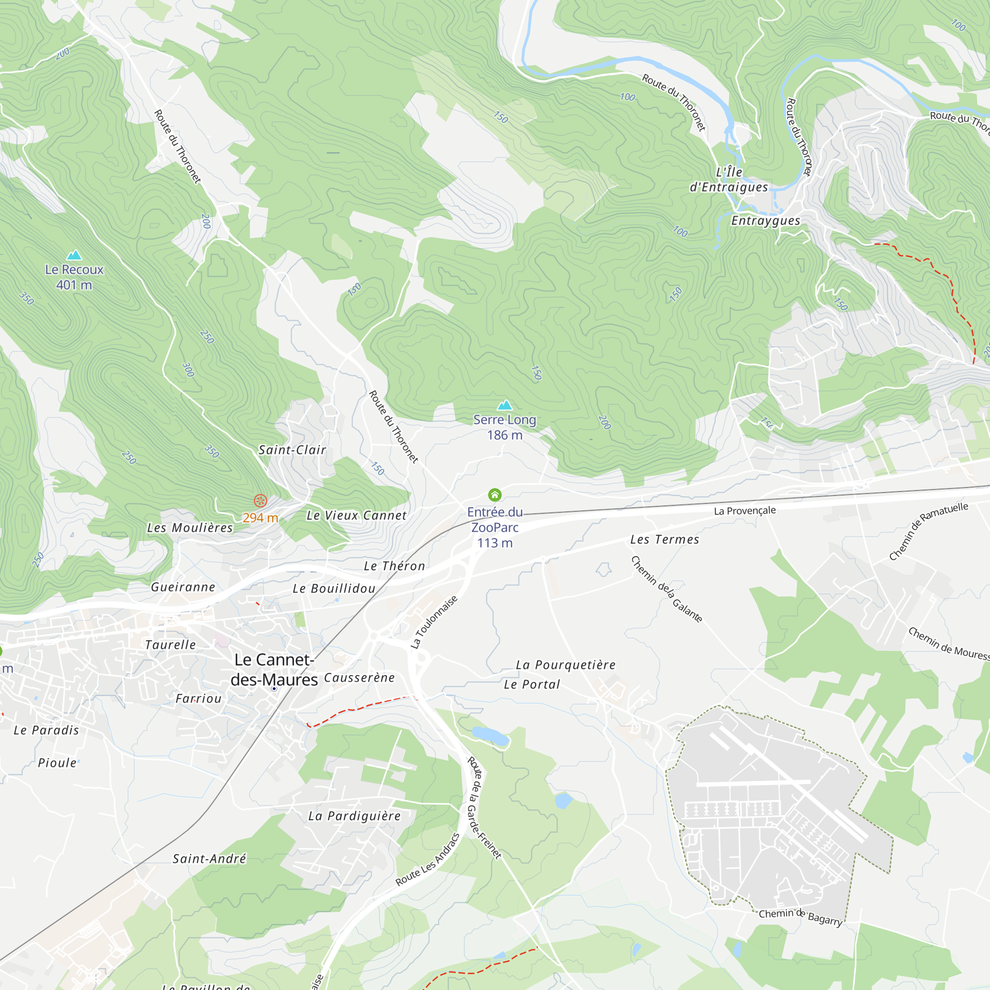 Entrée du ZooParc map
