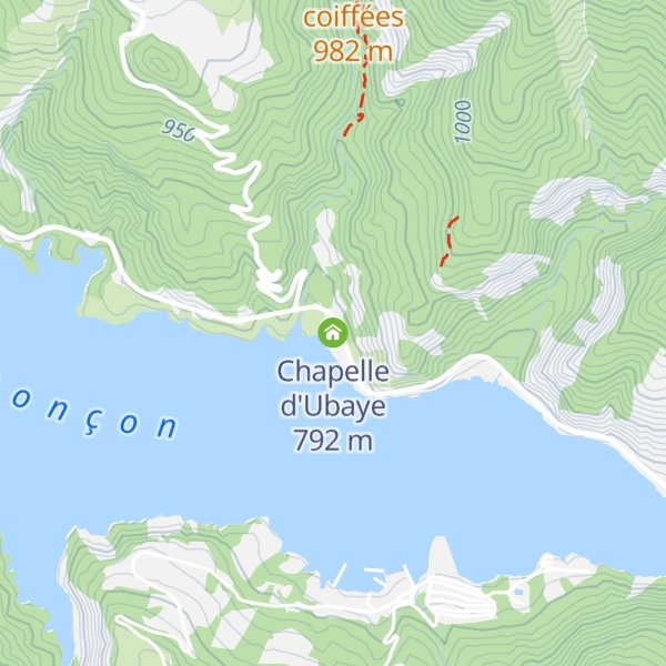 Map of Chapelle d'Ubaye