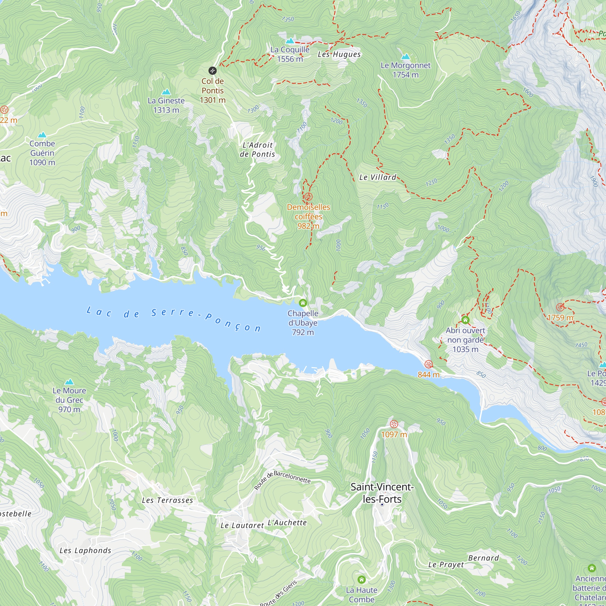 Chapelle d'Ubaye map