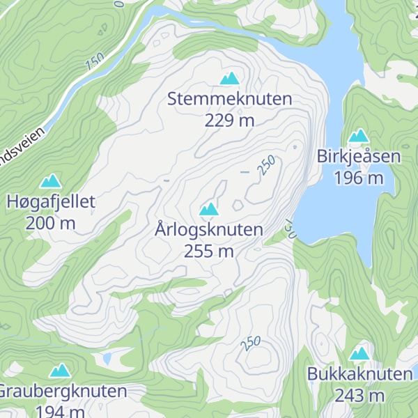 Map of Årlogsknuten