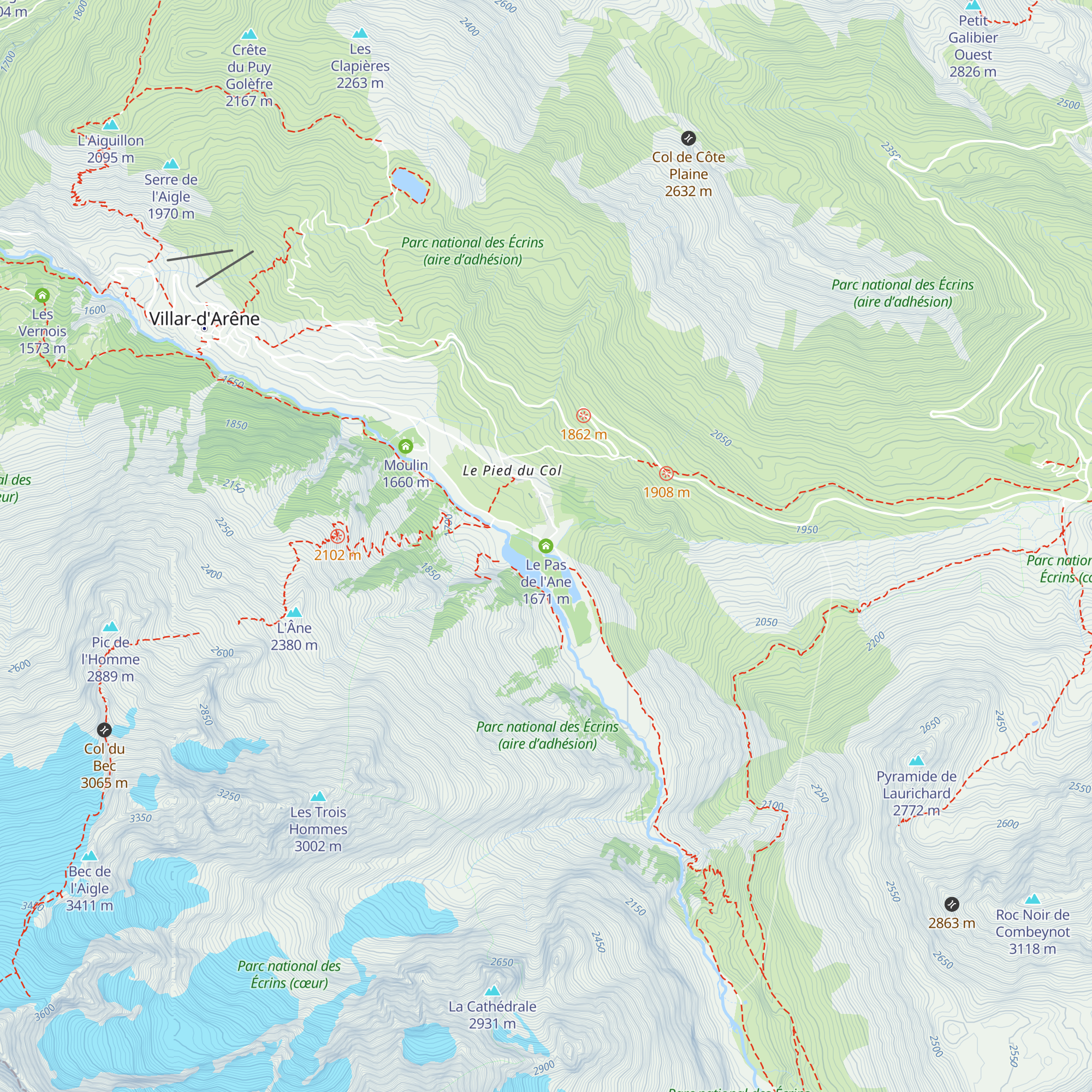 Le Pas de l'Ane map