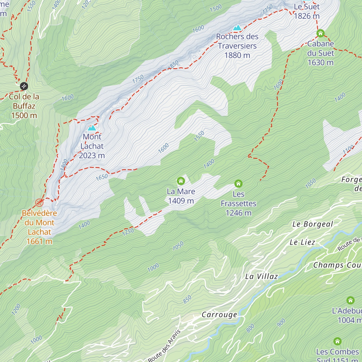 La Mare map