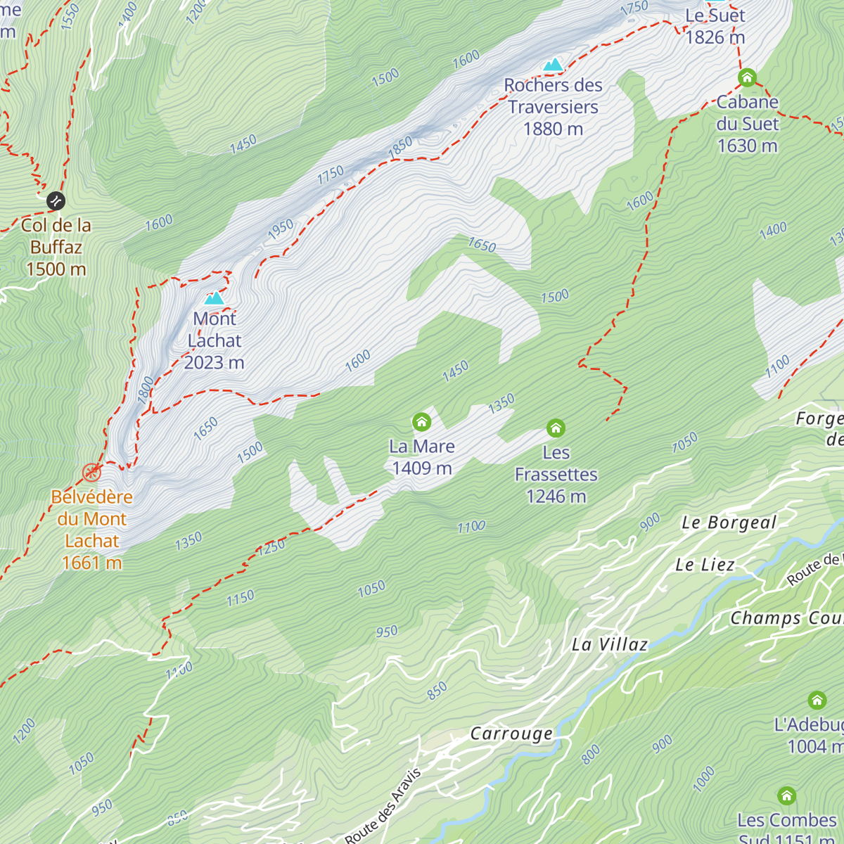 La Mare map