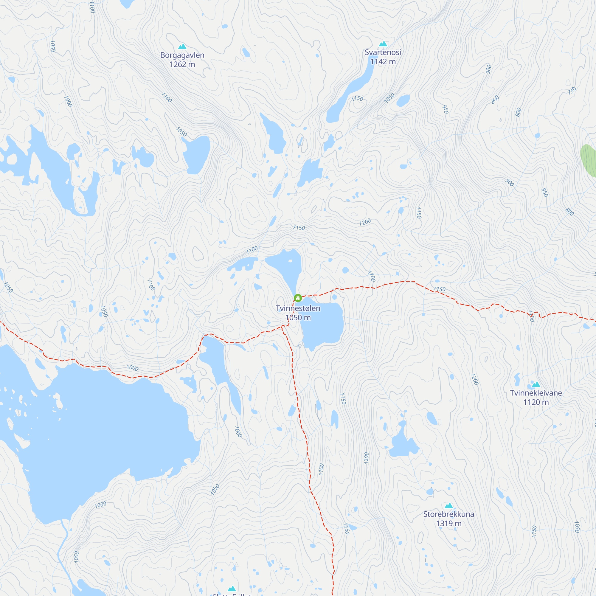Tvinnestølen map