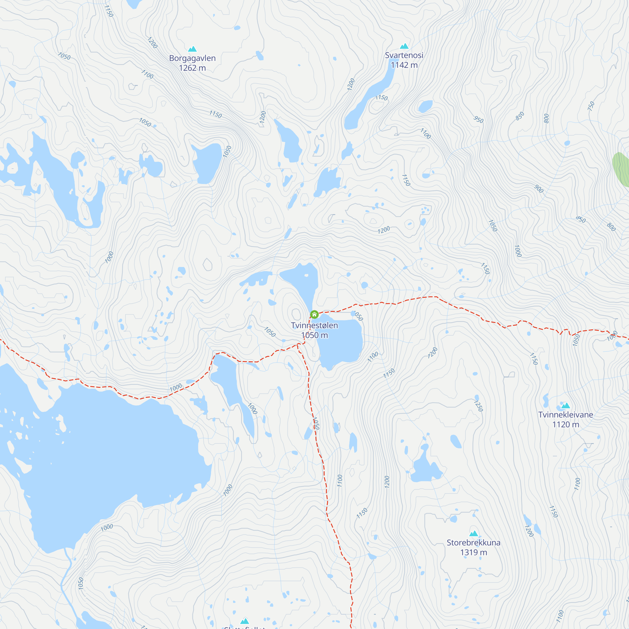 Tvinnestølen map