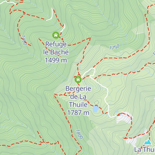 Map of Chalet-Refuge de la Thuile