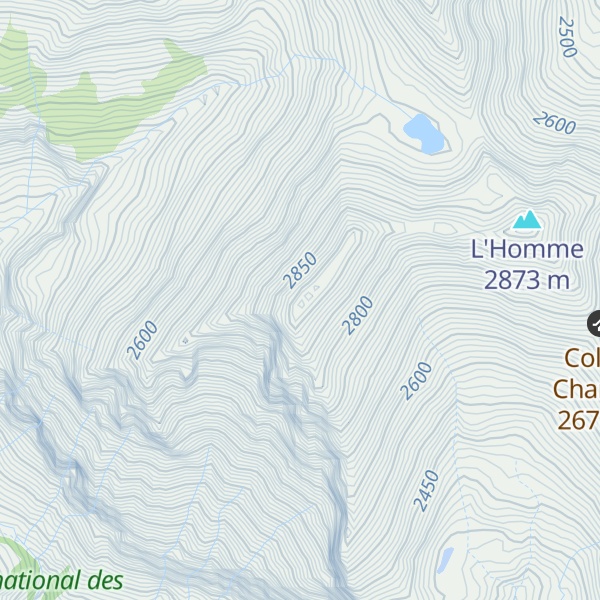 Map of Pointe de la Diablée