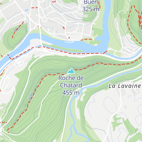 Map of Roche de Chatard