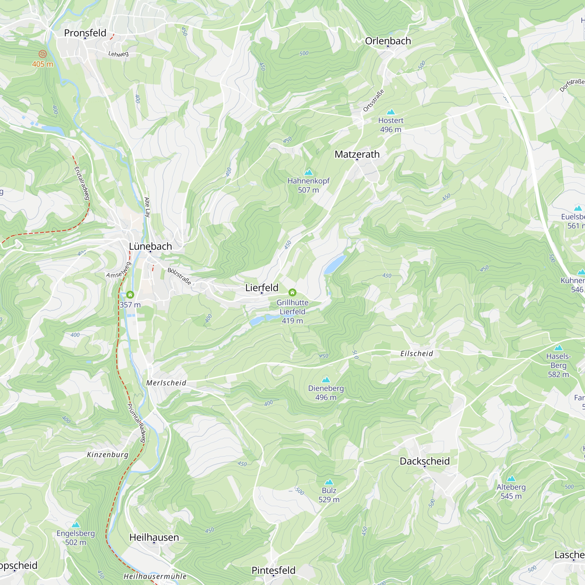 Grillhütte Lierfeld map