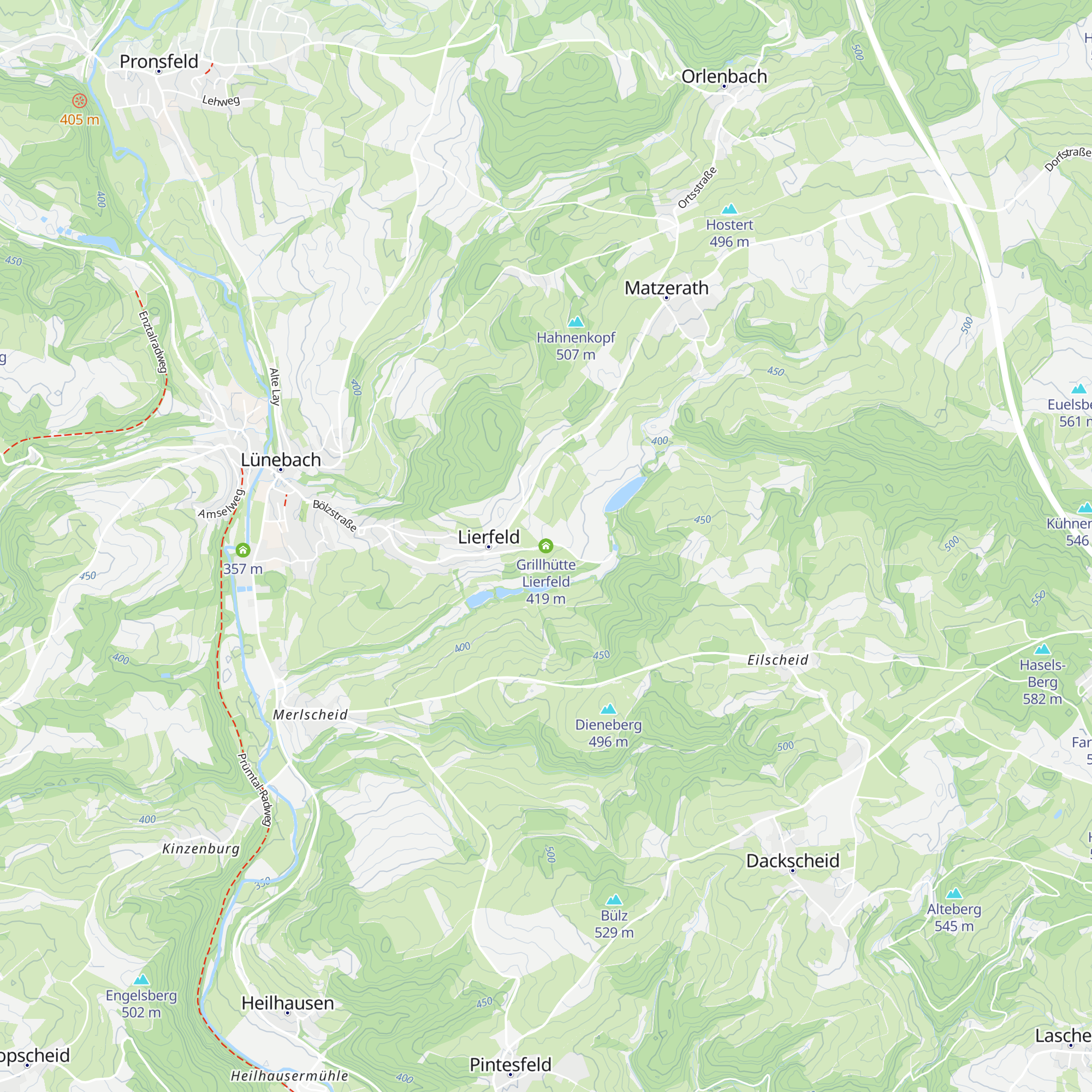Grillhütte Lierfeld map