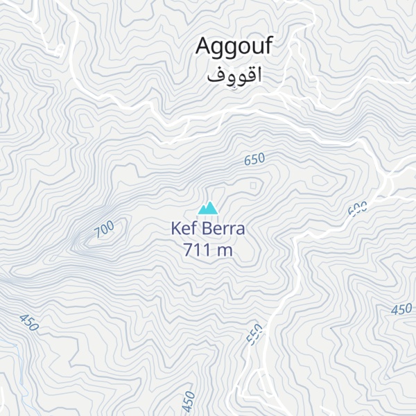 Map of Kef Berra