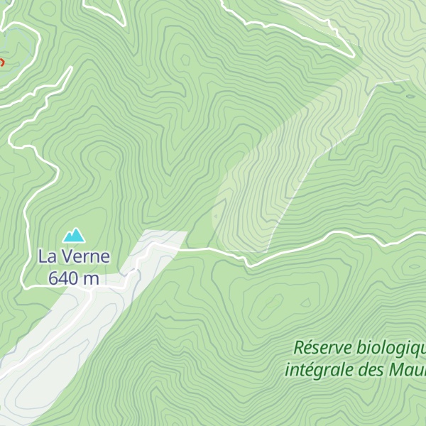 Map of Montagne de Marescau