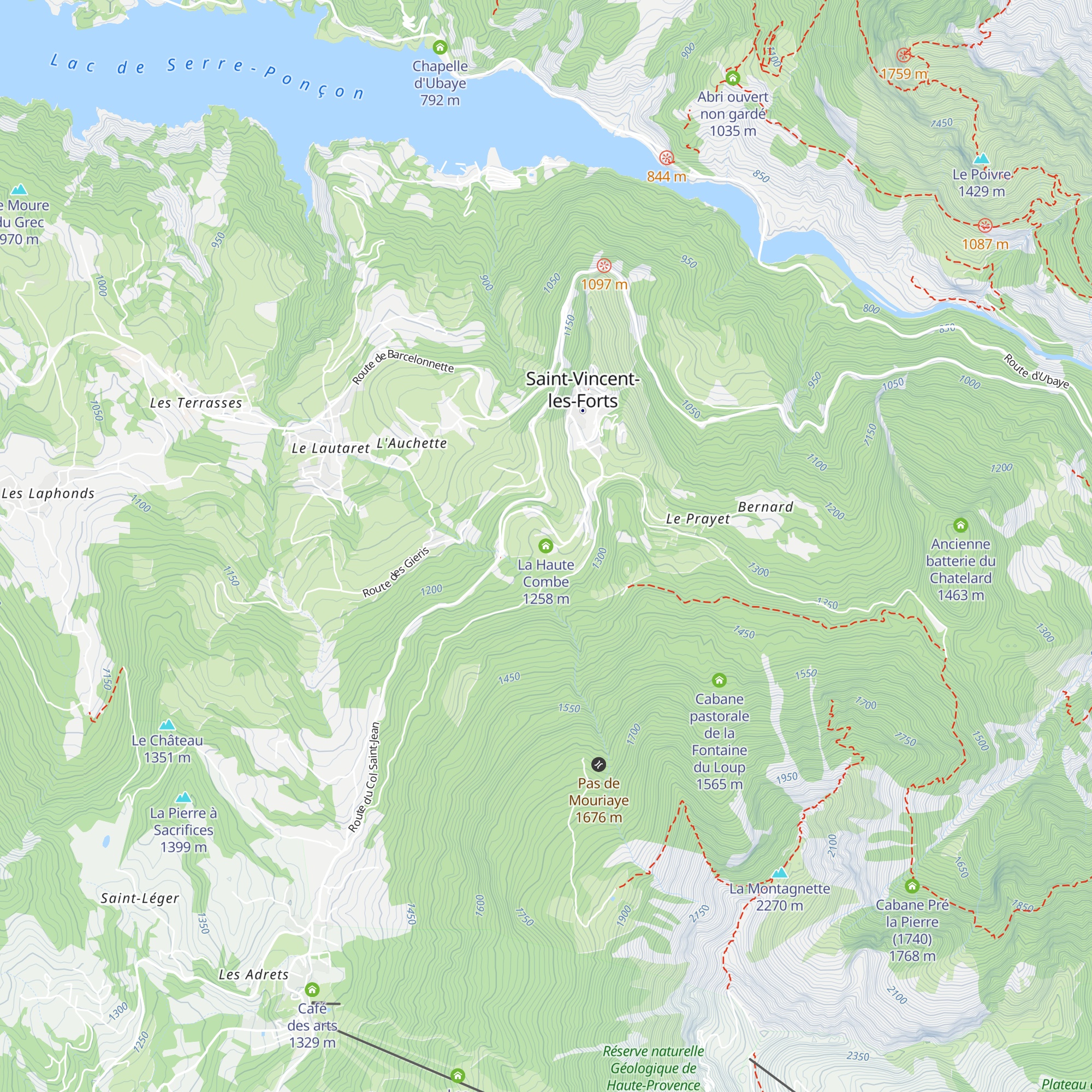 La Haute Combe map