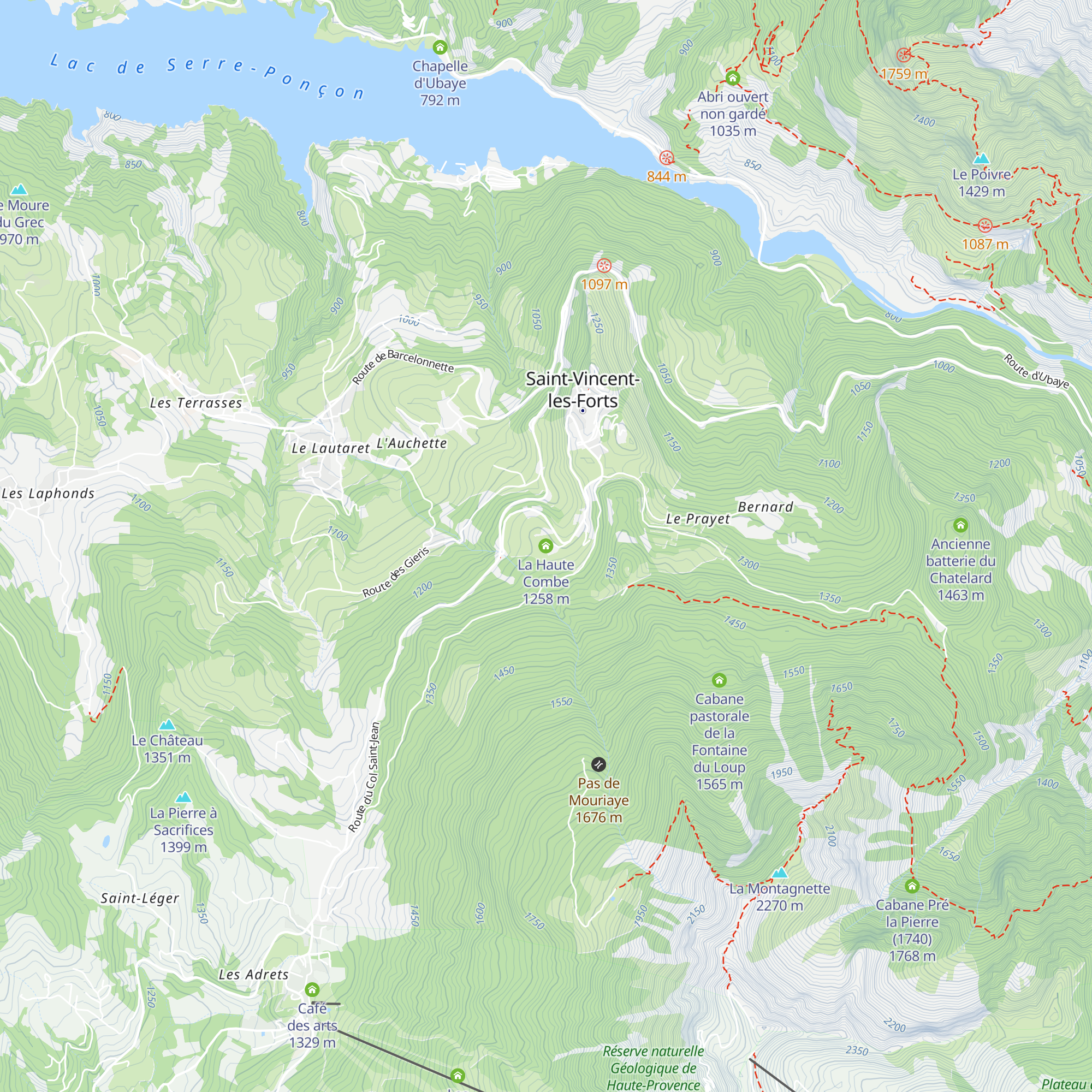 La Haute Combe map
