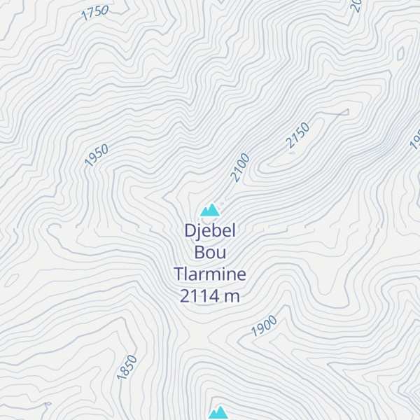 Map of Djebel Bou Tlarmine