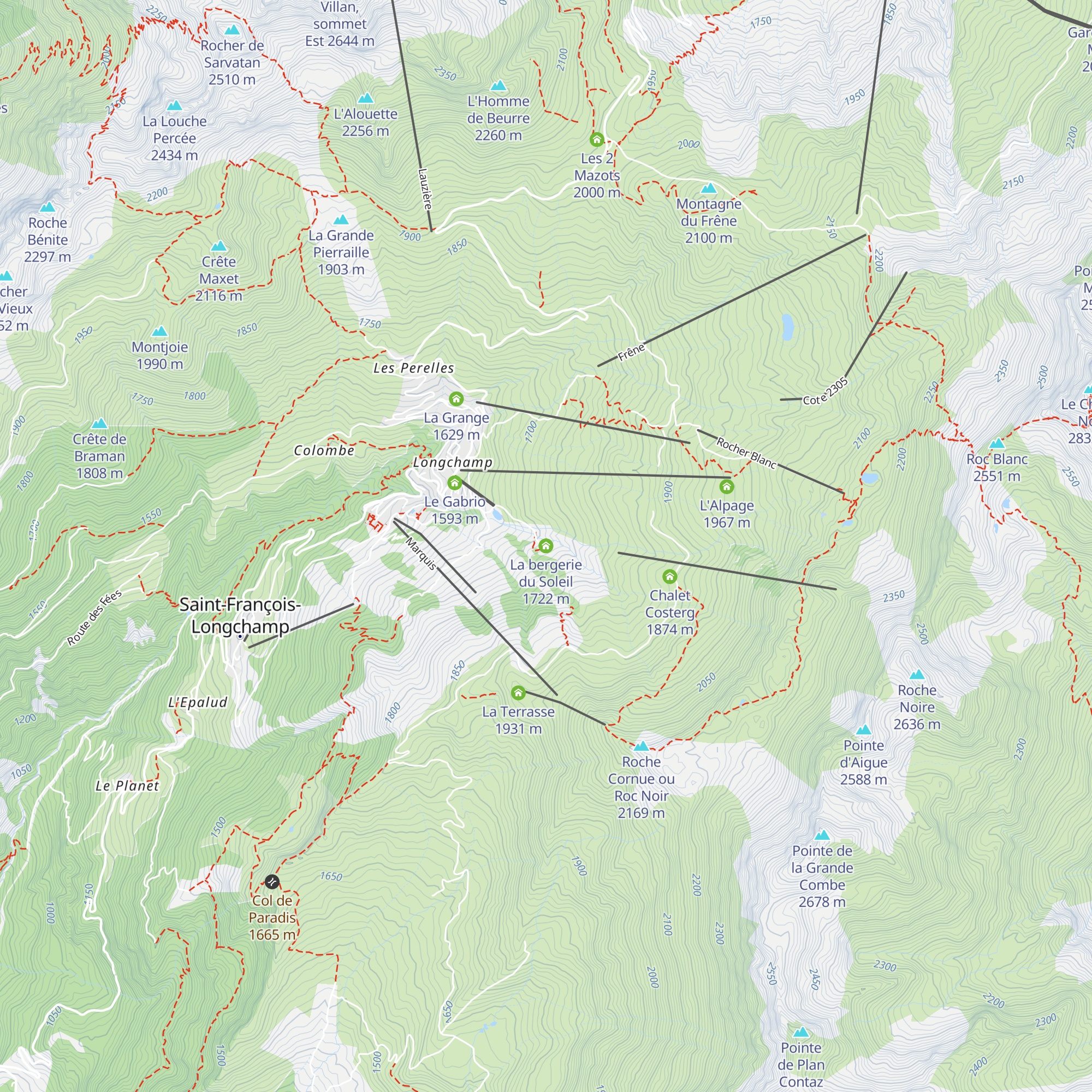 La bergerie du Soleil map