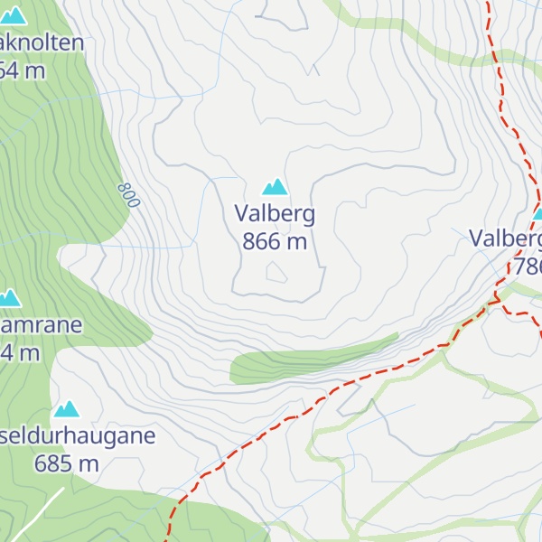 Map of Slettafjellsnolten