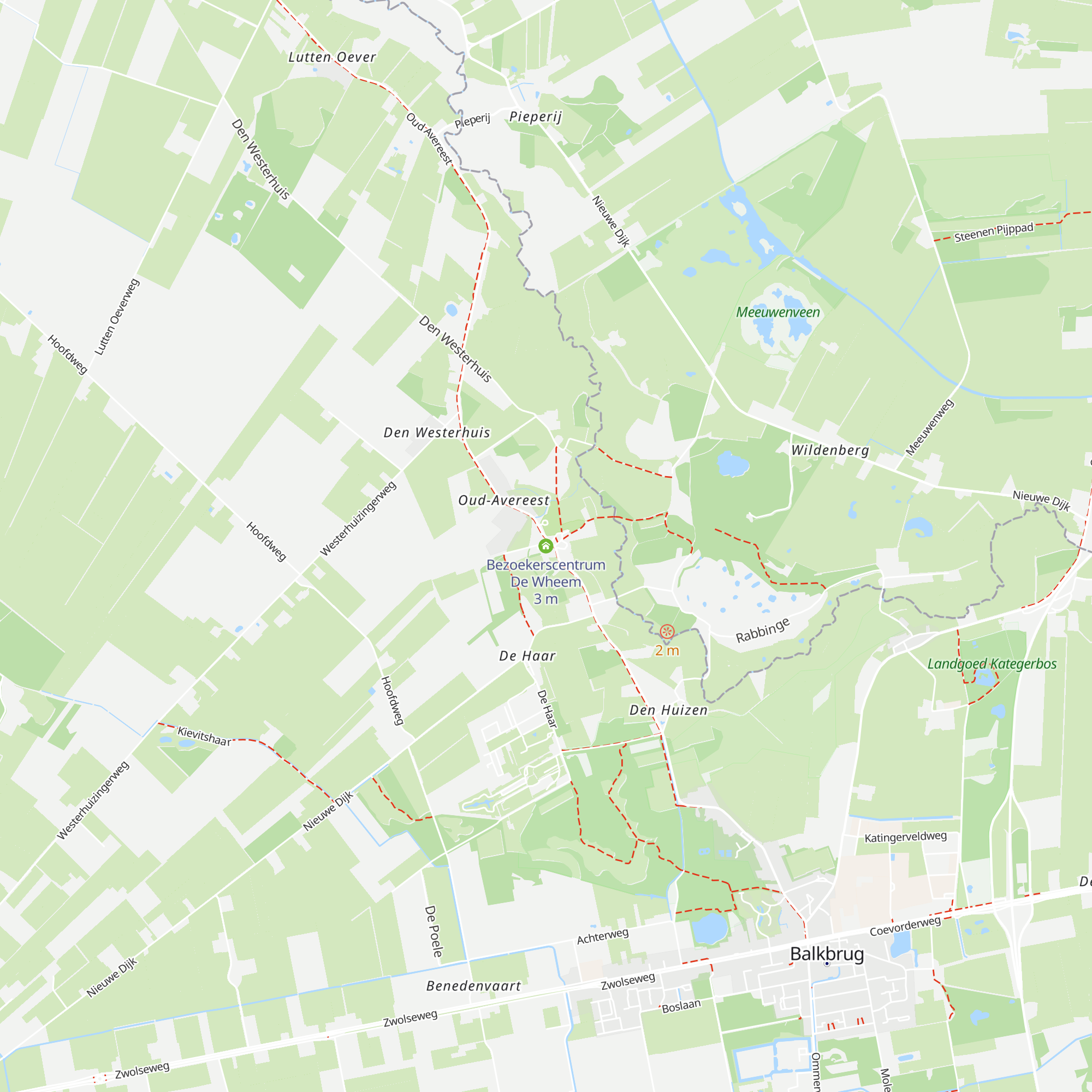 Bezoekerscentrum De Wheem map
