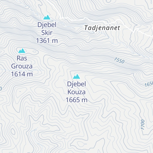 Map of Djebel Kouza
