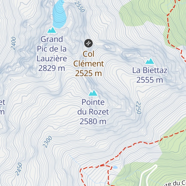 Map of Pointe du Rozet