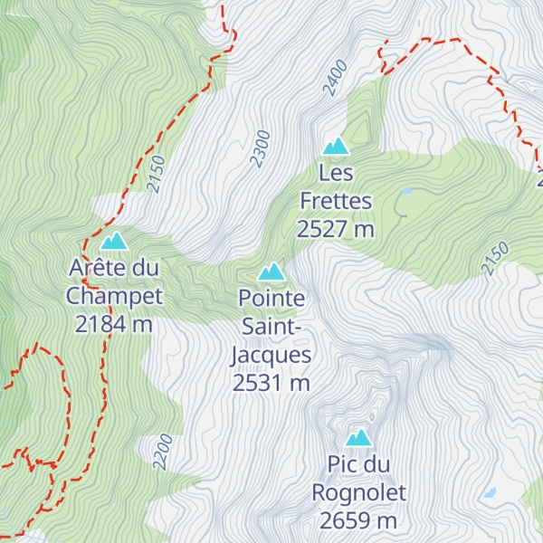 Map of Pointe Saint-Jacques