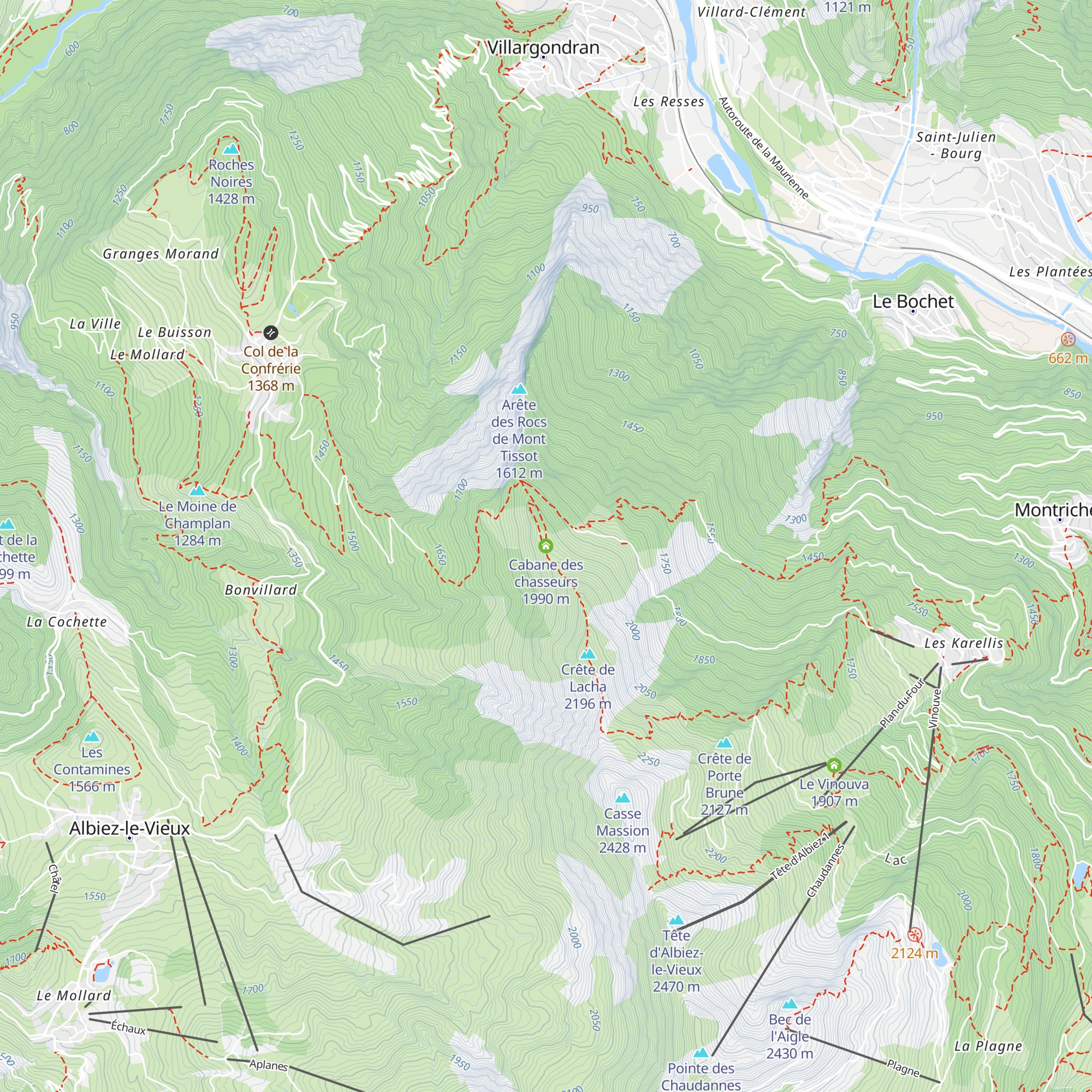 Cabane des chasseurs map