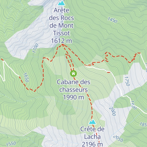 Map of Cabane des chasseurs