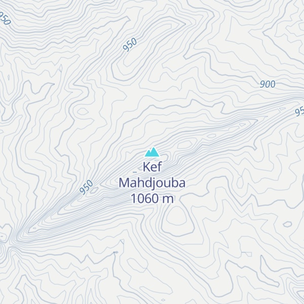 Map of Kef Mahdjouba