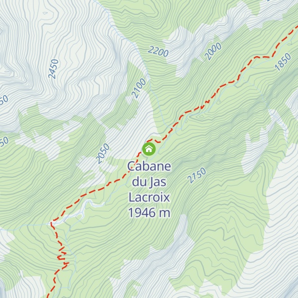 Map of Cabane du Jas Lacroix