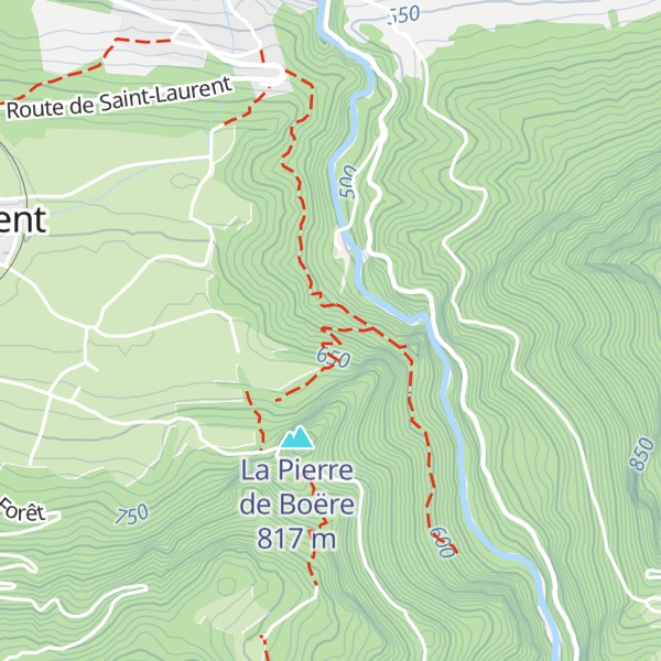 Map of Chambre de mise en charge