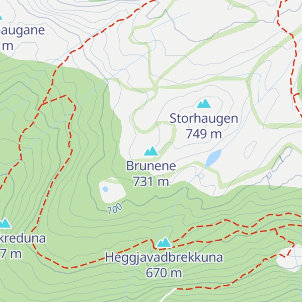 Map of Brunene