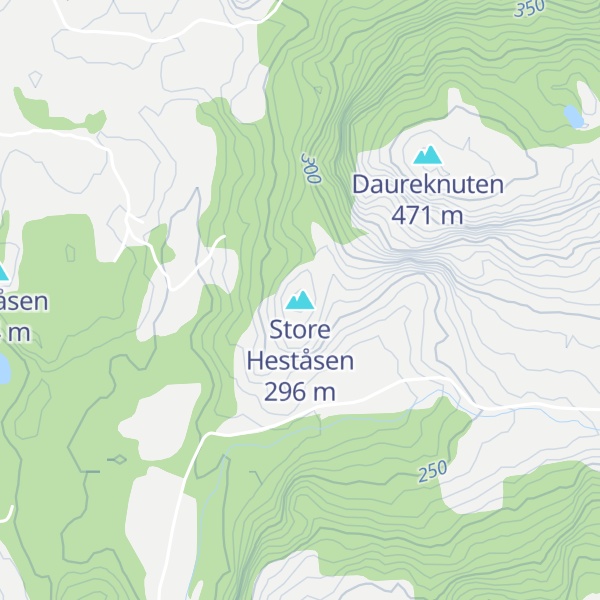 Map of Store Heståsen