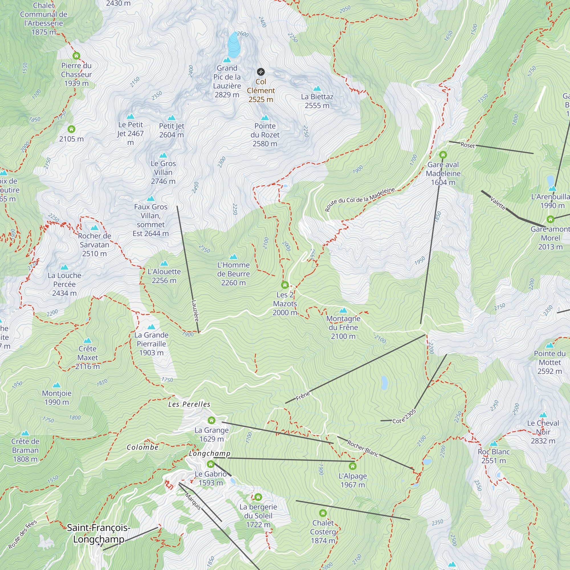 Les 2 Mazots map