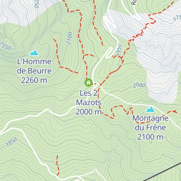 Map of La Banquise 2000 - Chalet de la Madeleine