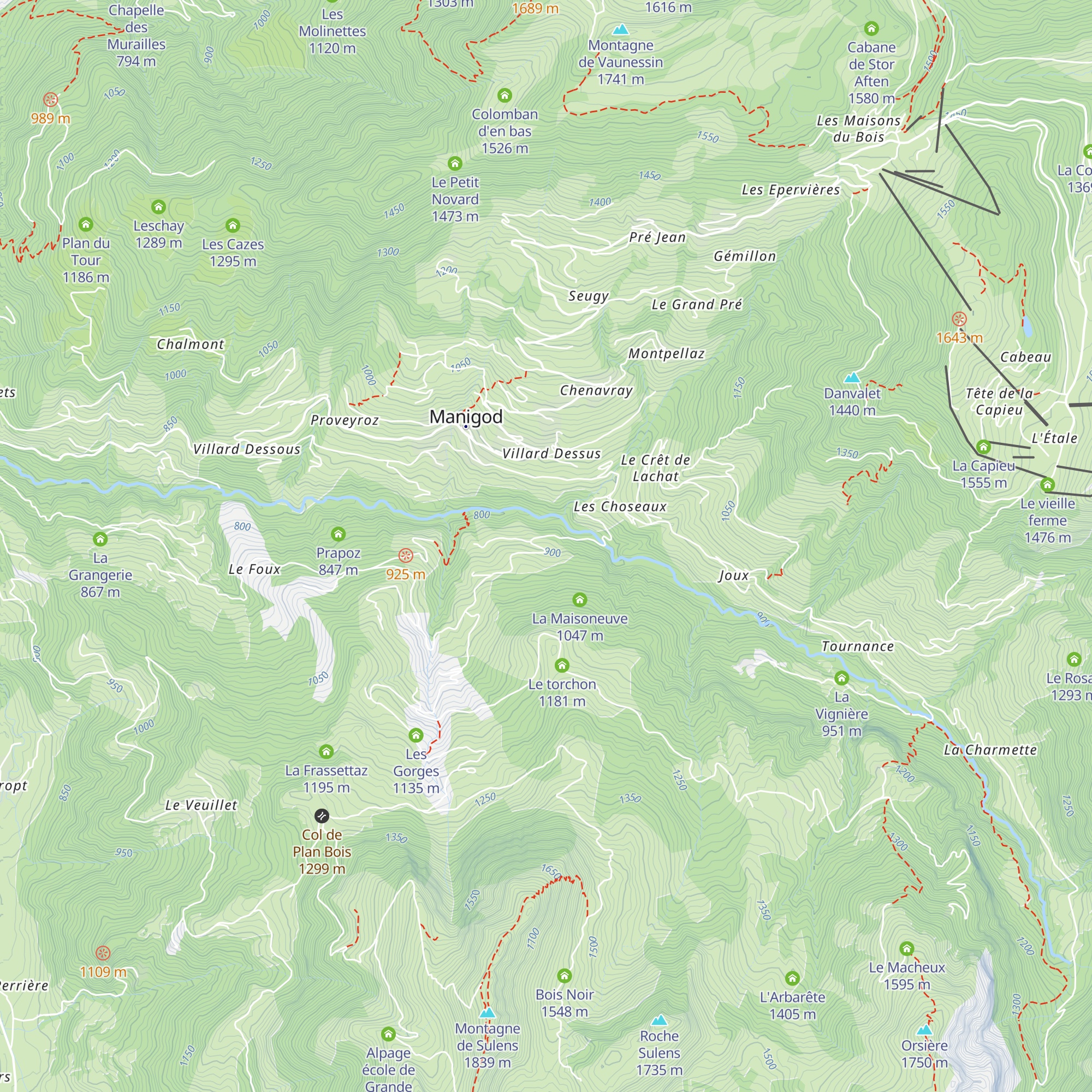 La Lignière map
