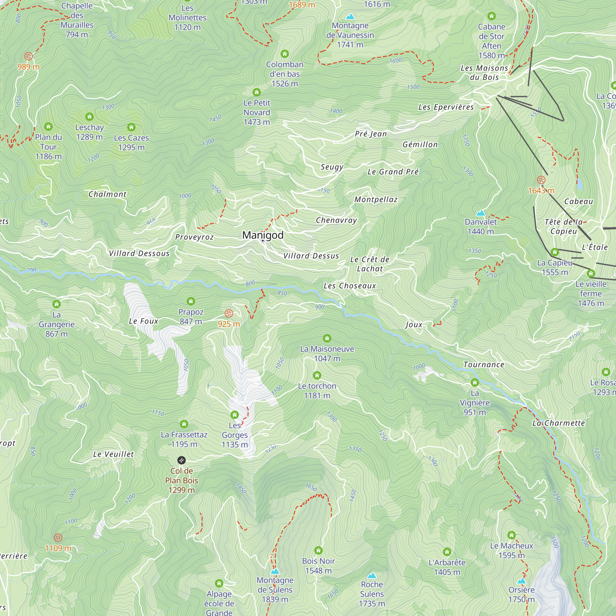 La Lignière map