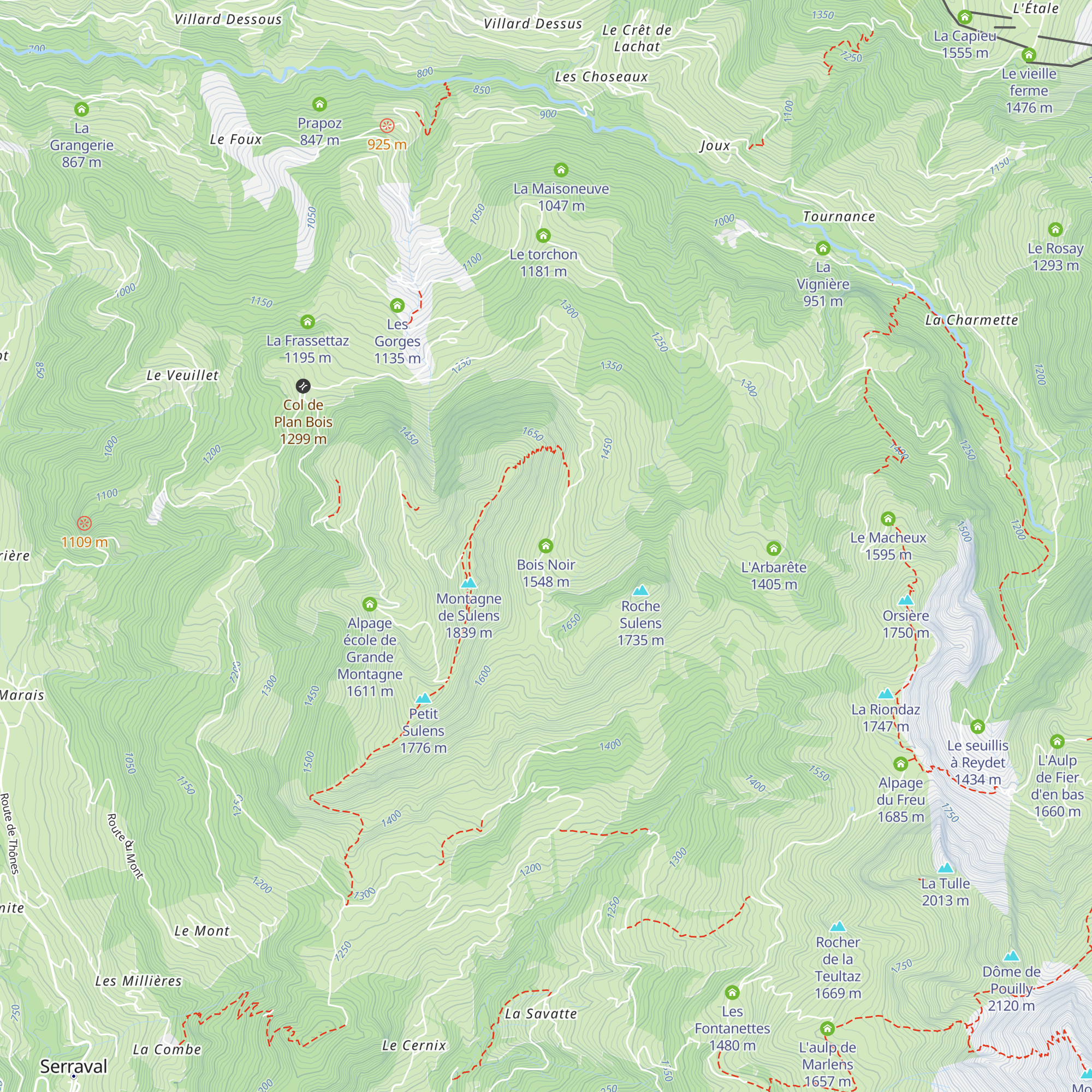 Bois Noir map