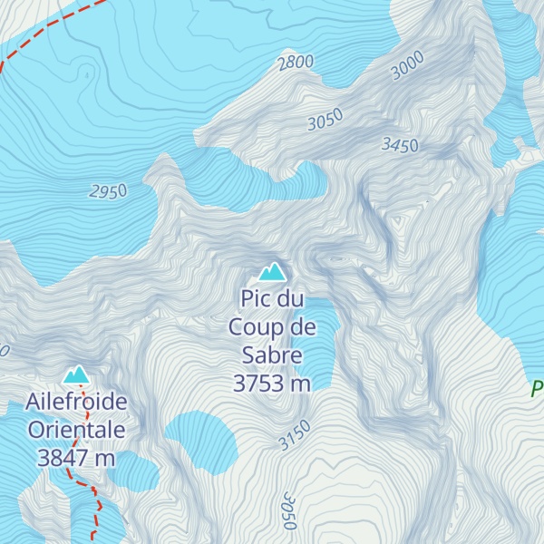 Map of Pic du Coup de Sabre