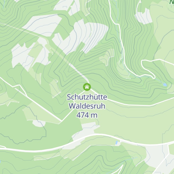 Map of Schutzhütte Waldesruh