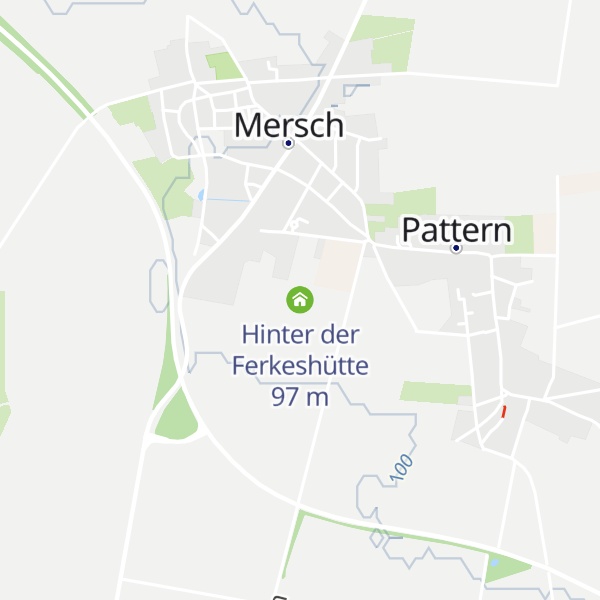 Map of Hinter der Ferkeshütte