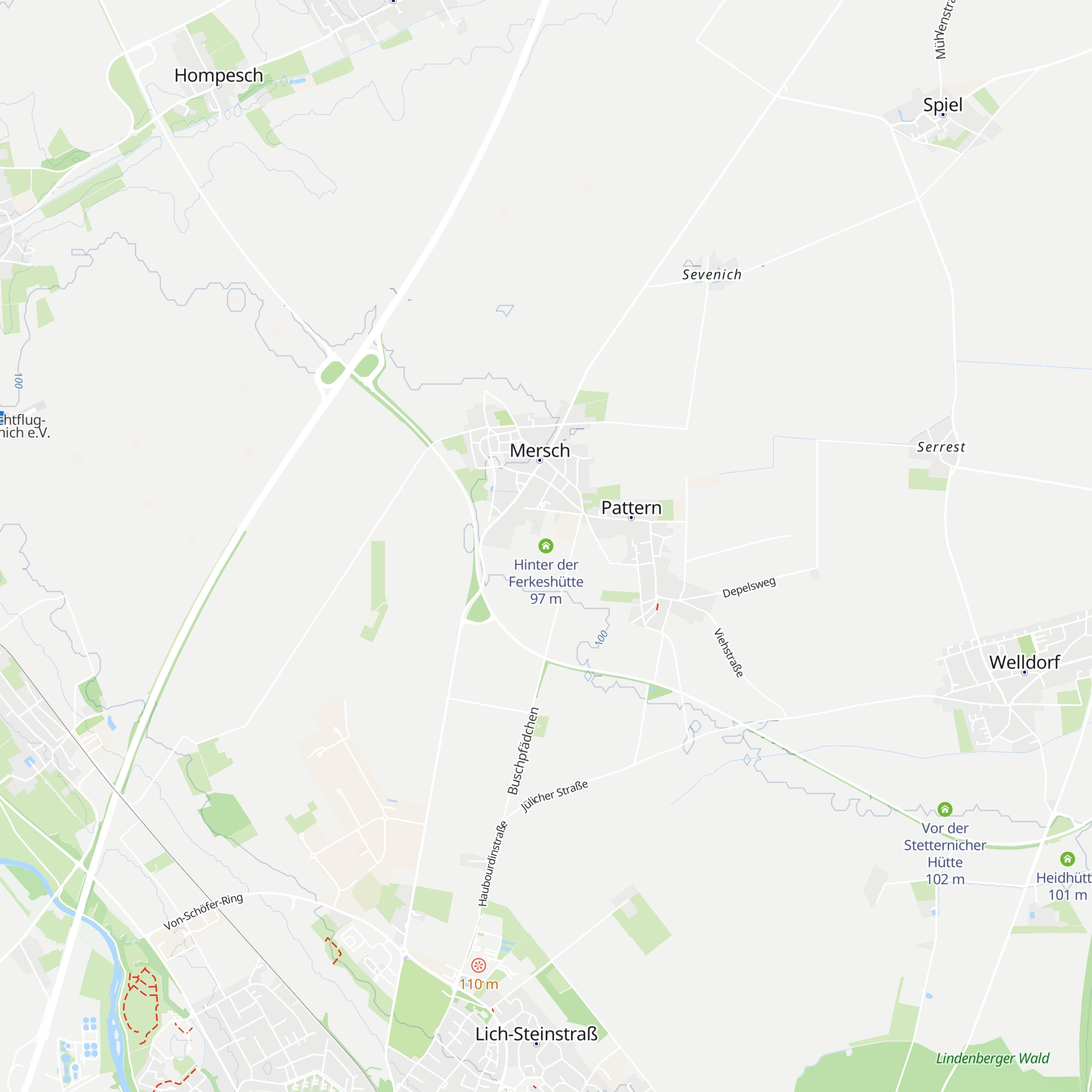 Hinter der Ferkeshütte map