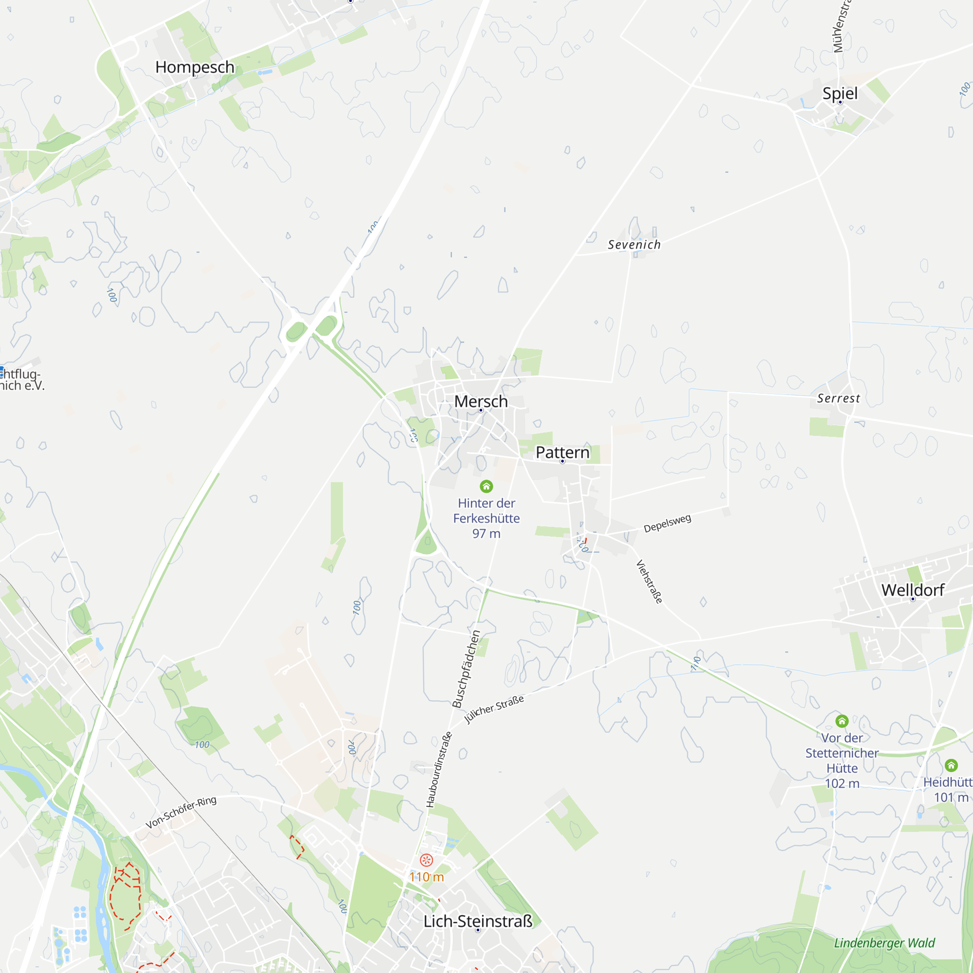 Hinter der Ferkeshütte map