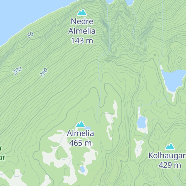 Map of Øvre Almelia