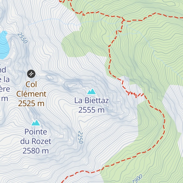 Map of La Biettaz