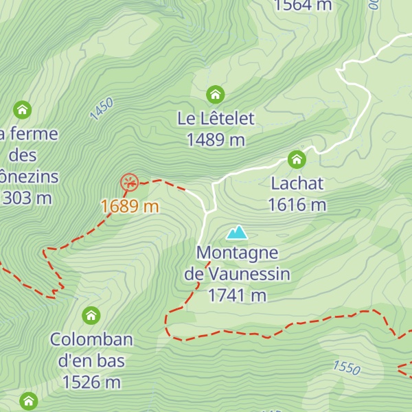 Map of Abri du Chalet de Colomban d'en Haut