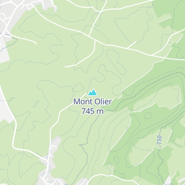 Map of Mont Olier