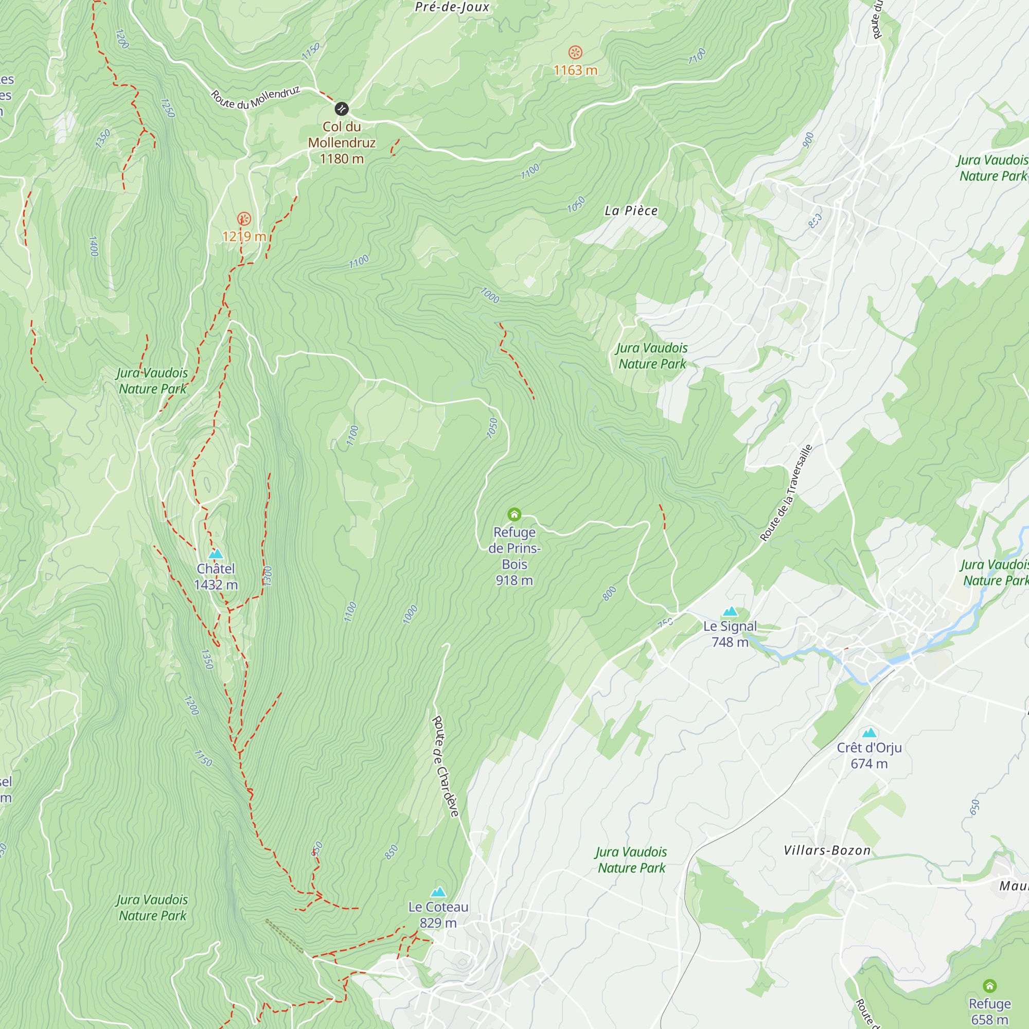 Refuge de Prins-Bois map