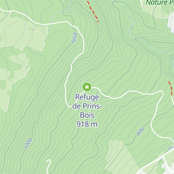 Map of Refuge de Prins-Bois
