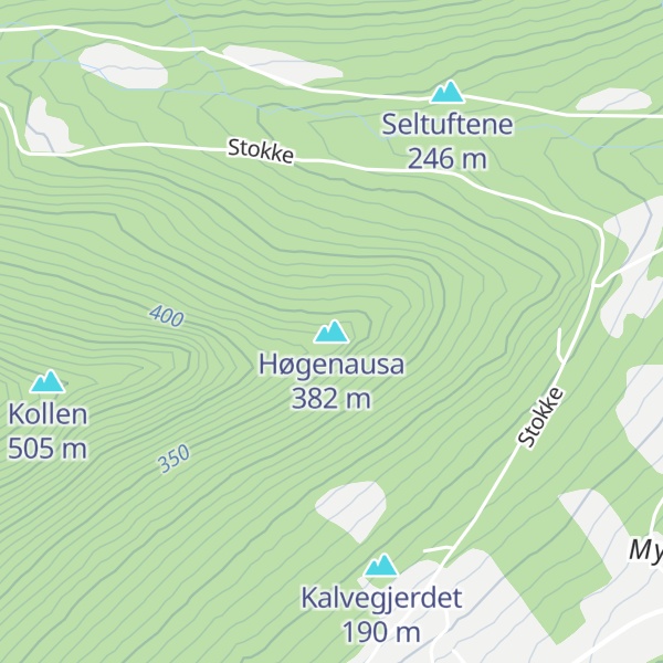 Map of Høgenausa
