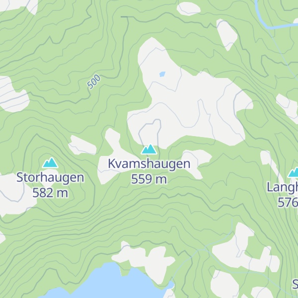 Map of Kvamshaugen